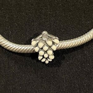 Chamilia snowy pinecone charm